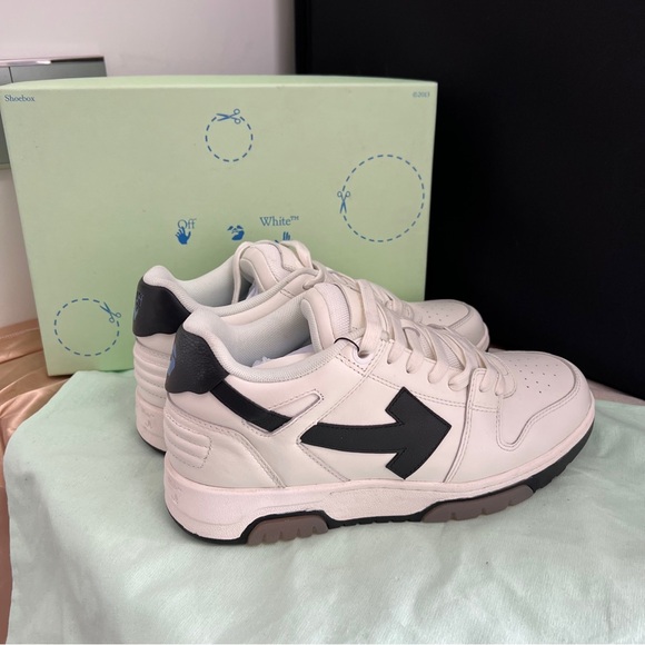 Off White Out Of Office Calf Leather White Black Gum Mens Athletic Shoes main image 7